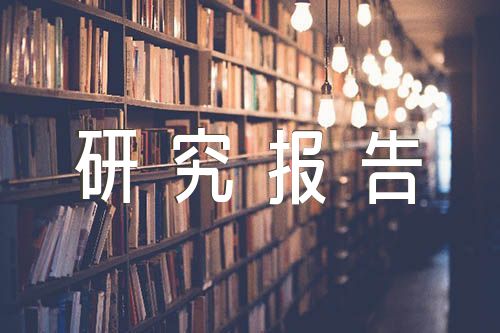 研究报告格式范文汇编3篇