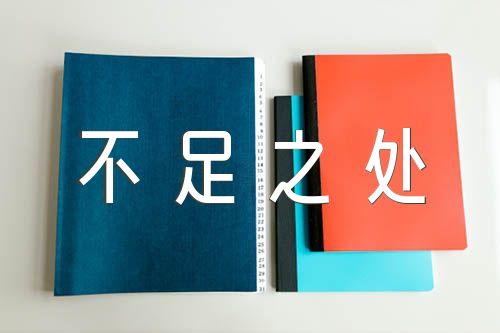 自我评价不足之处精选四篇