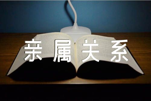 親屬關(guān)系證明模板