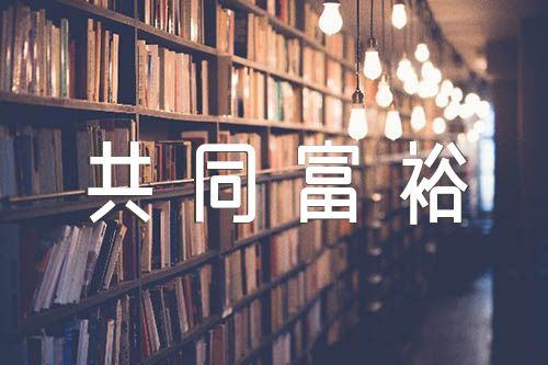 我心中的共同富裕主题征文1000字(合集6篇)